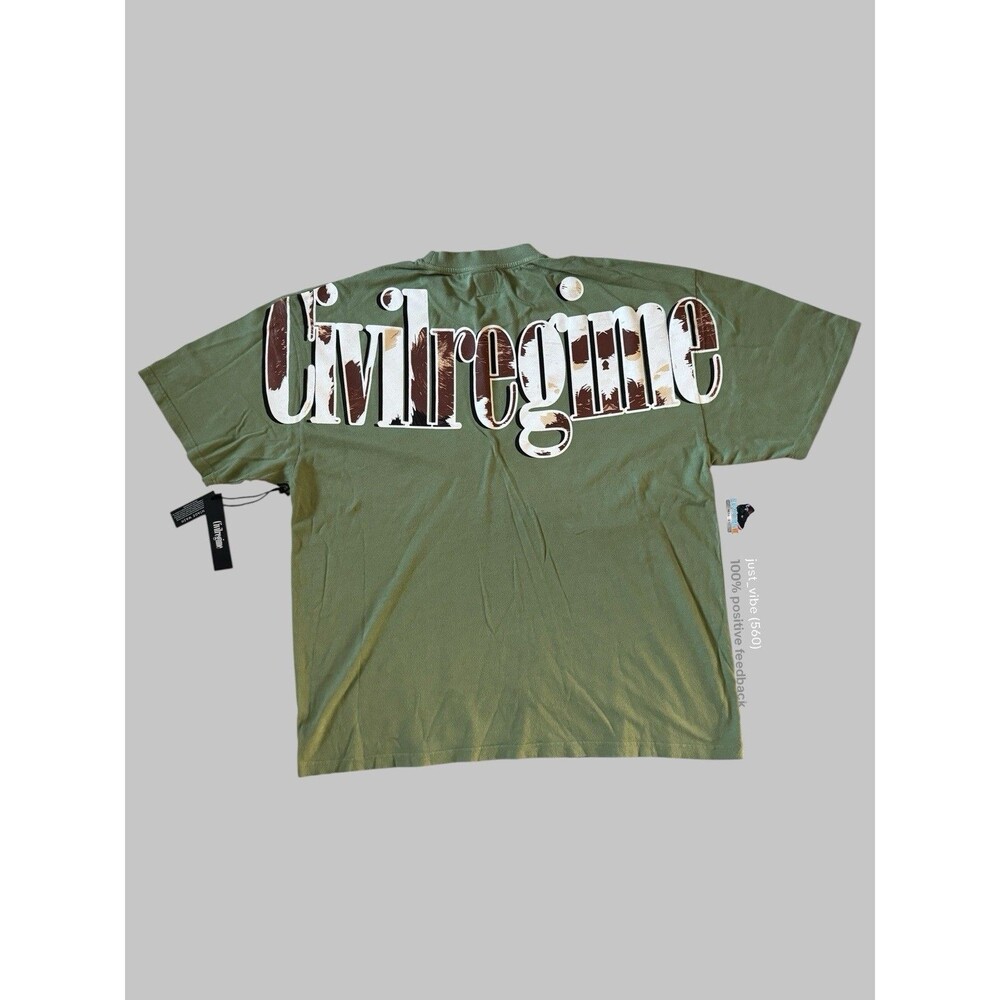 Civil Regime Concrete Matcha Green Premium Tee OS Men’s 3XL NWT